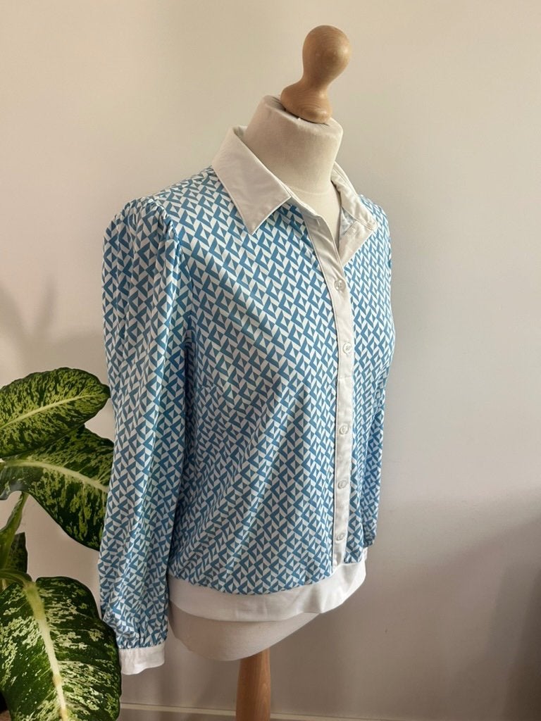 Tramontana maat M blauwe retro blouse top 3580, Kleding | Dames, Maat 38/40 (M), Blauw, Tramontana, Tramontana