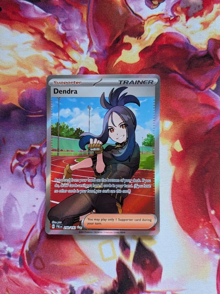 Dendra Full Art #250 Pokemon Paldea Evolved, Ophalen of Verzenden, Zo goed als nieuw, Losse kaart, Foil