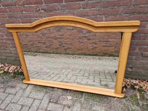 spiegel eiken massief robuust, Huis en Inrichting, Woonaccessoires | Spiegels, Ophalen of Verzenden, 'T Olde Gre-j, Info@toldegrej.nl