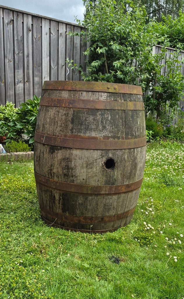 Houten regenton, 150 liter of meer, Ophalen, Gebruikt, Hout