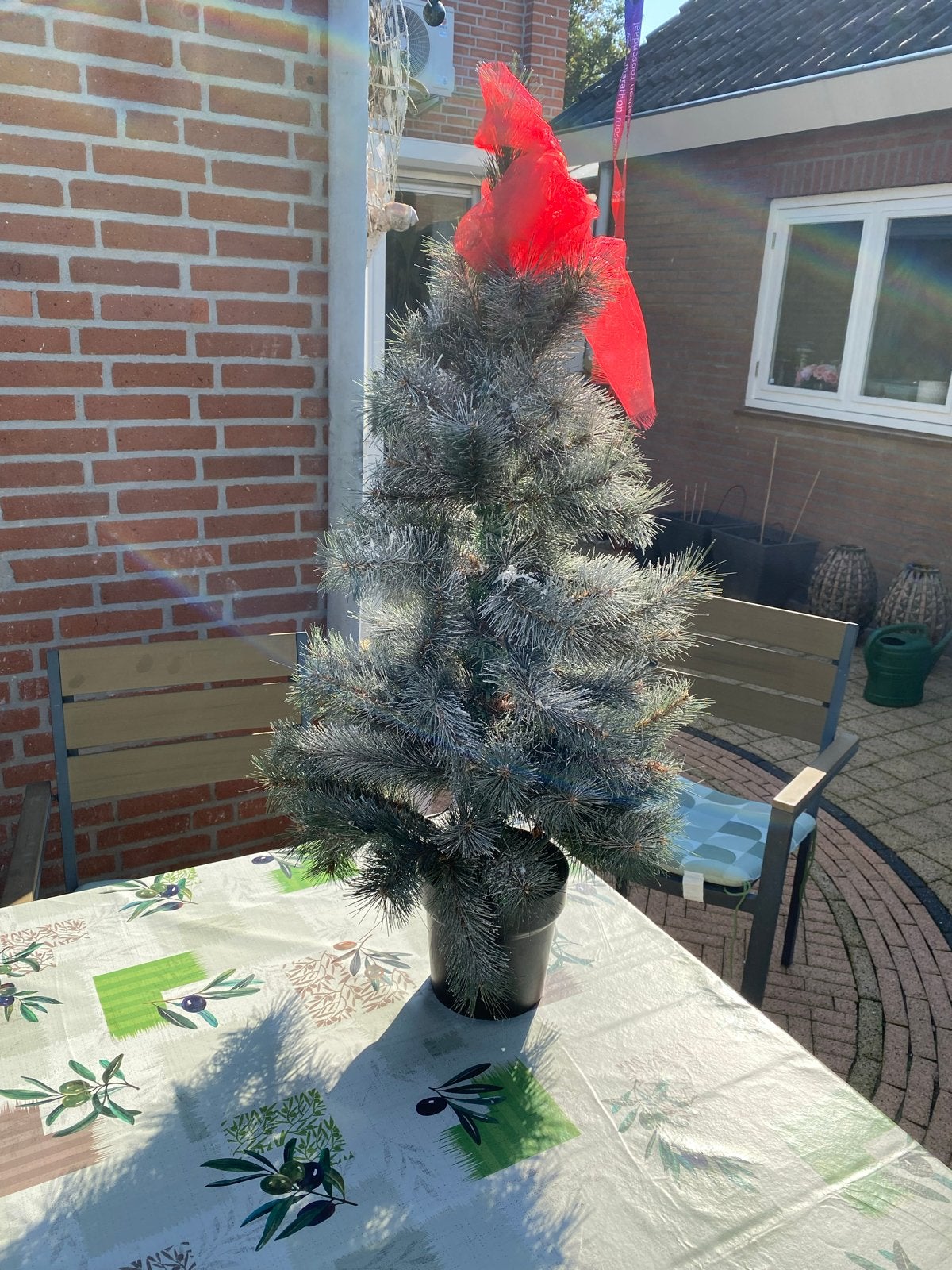 Kerstboompjes 2x hooghte is 95 cm, Ophalen of Verzenden