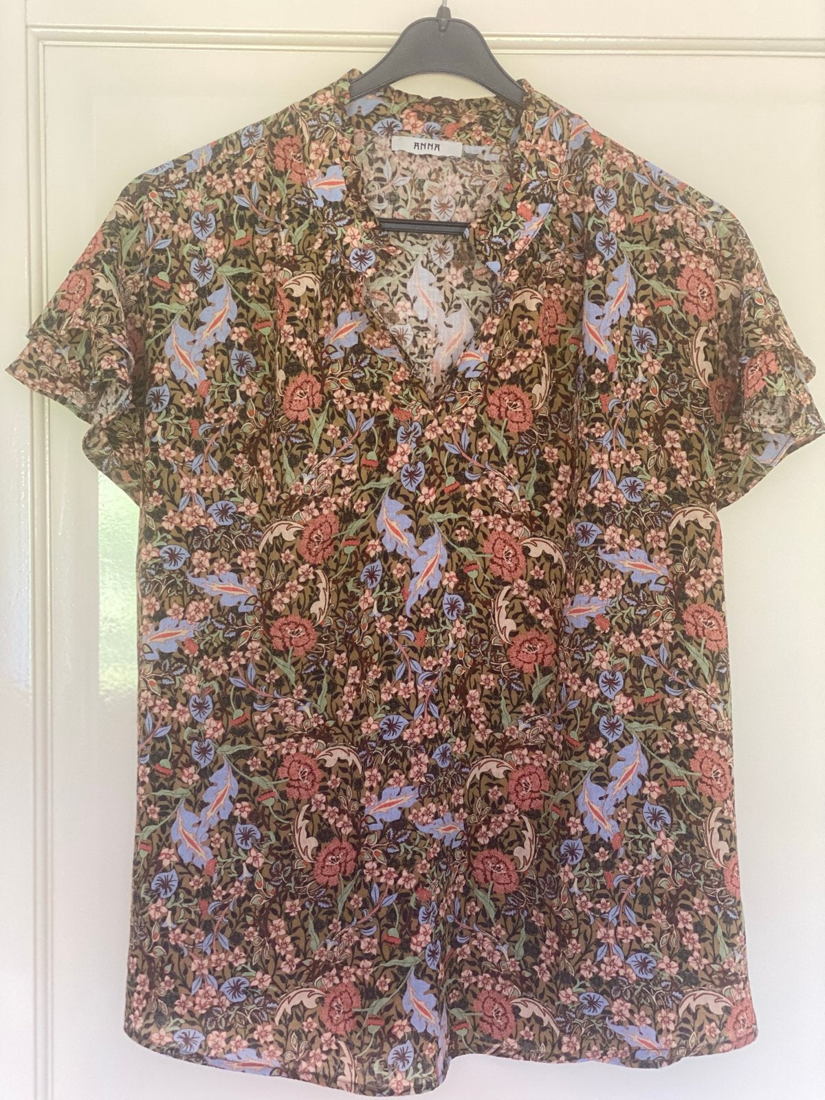 Mooi zomers Anna damesbloesje maat 42, Ophalen, Gedragen, Maat 42/44 (L), Meerkleurig