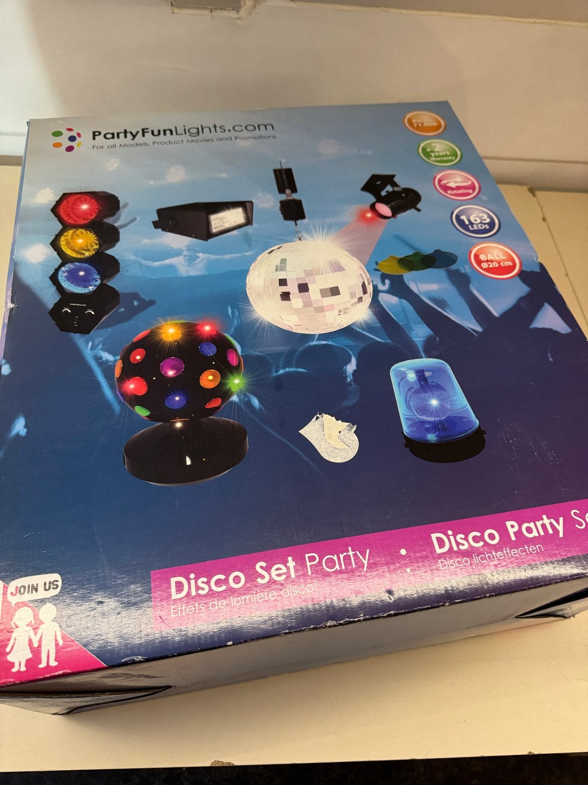 PartyFunLights Disco Set Party - Disco Lichteffecten, Ophalen, Nieuw, Feestartikel, Overige