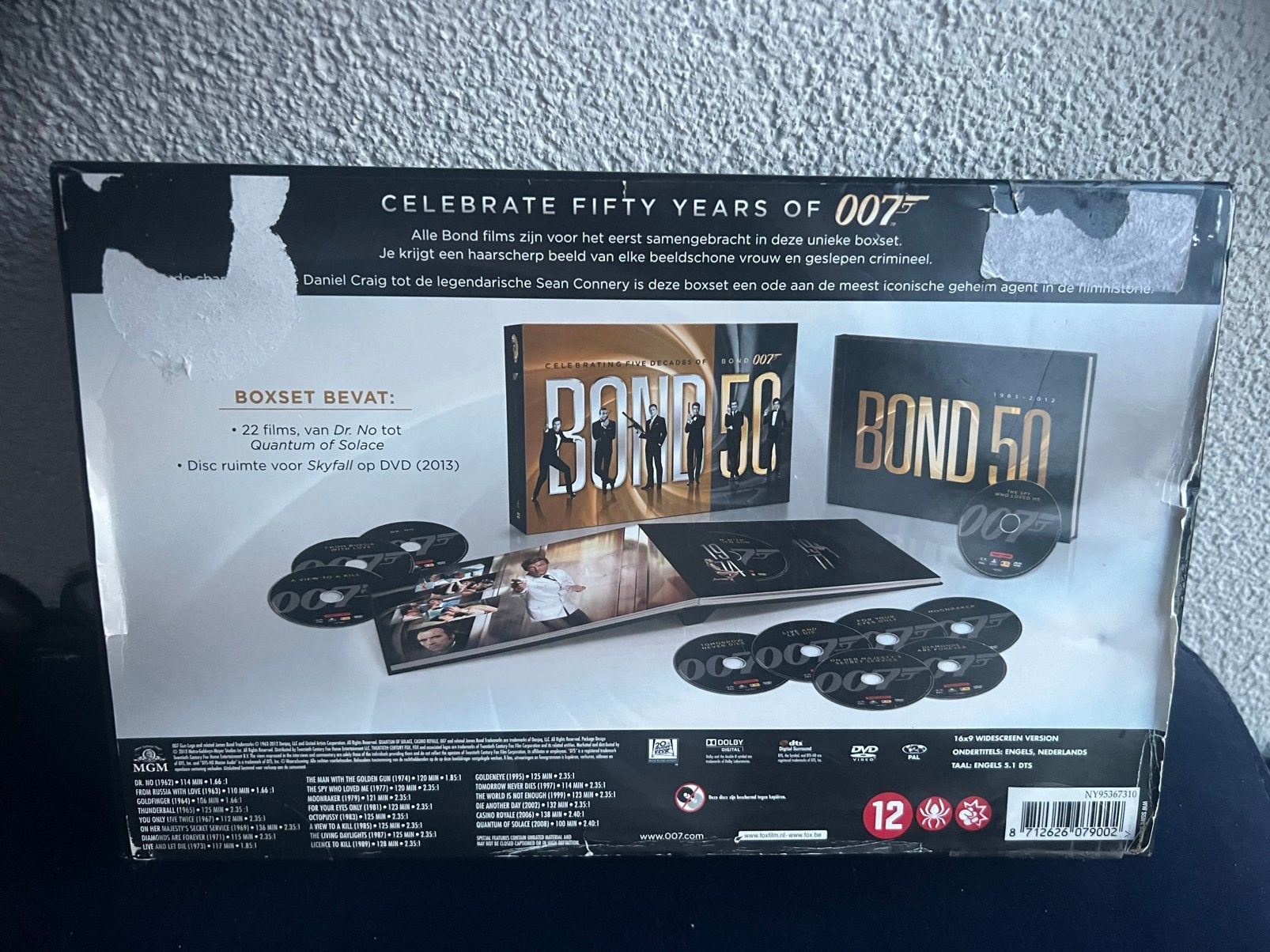 Bond 50 dvd films, Vanaf 12 jaar, Ophalen of Verzenden, Zo goed als nieuw, Actiethriller