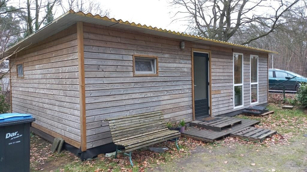 Te koop: woonunit / tiny house / tijdelijke woning 55 m2, Doe-het-zelf en Verbouw, Ophalen, Gebruikt