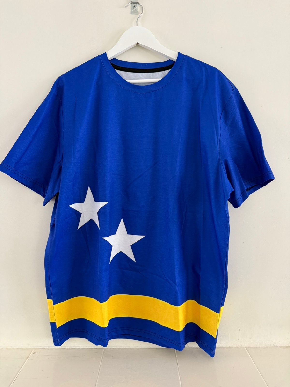 WK Curaçao voetbalshirt Blue Wave Korsou t-shirt nieuw XL, Ophalen of Verzenden, Nieuw, Maat 56/58 (XL), Blauw