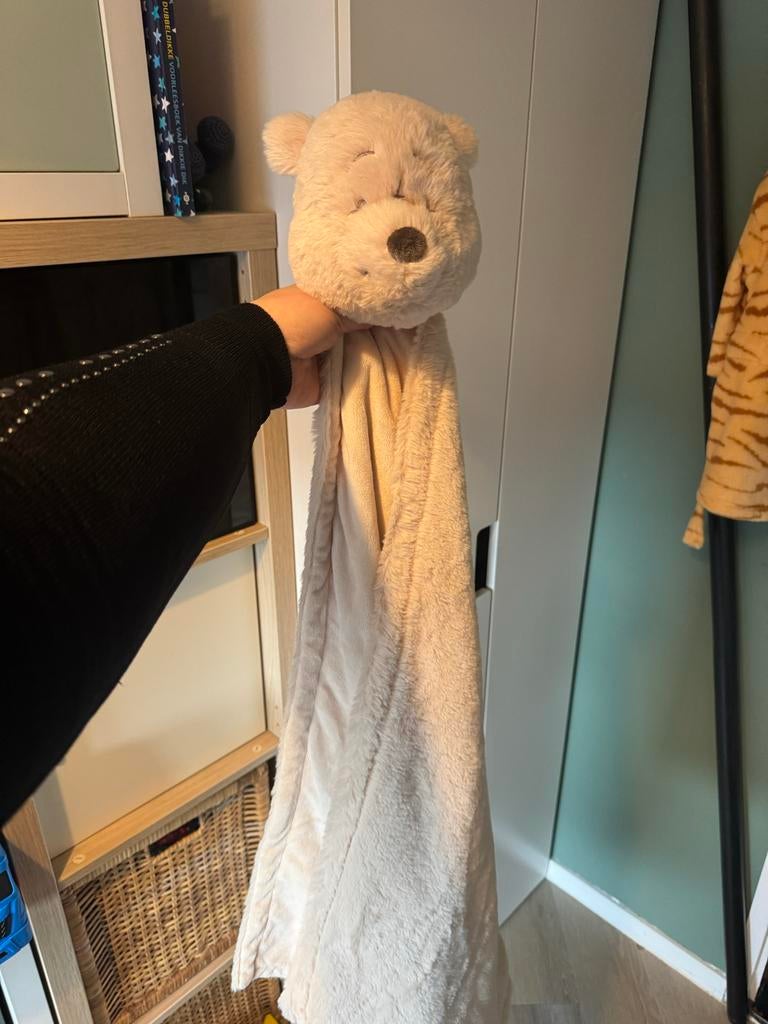 Zachte Winnie de Poeh deken met hoofd - Zo goed als nieuw, Ophalen of Verzenden, Zo goed als nieuw, Deken