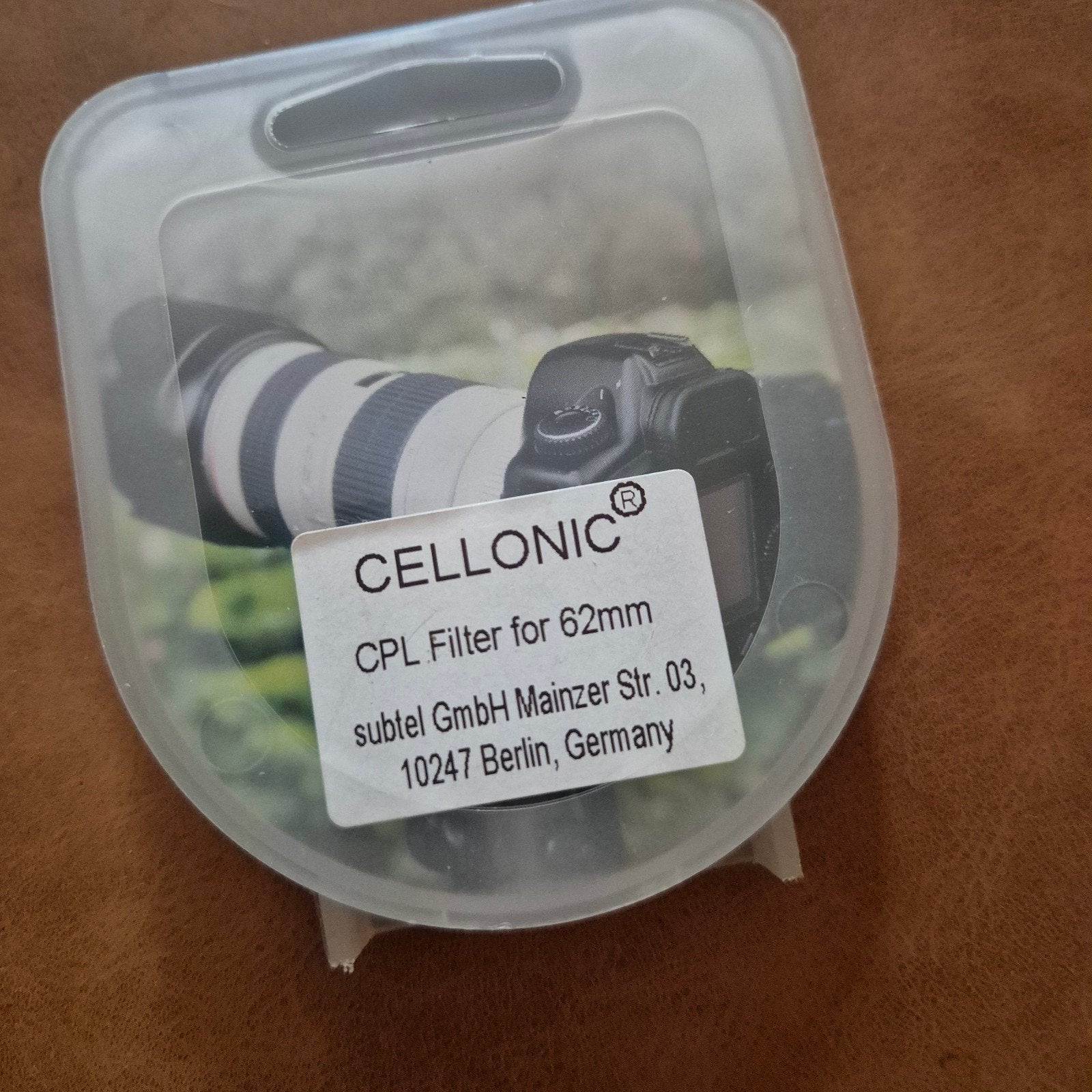 Cellonic CPL Filter 62mm - Polarisatiefilter, Overige merken, Polarisatiefilter, 60 tot 70 mm, Inclusief opbergcase