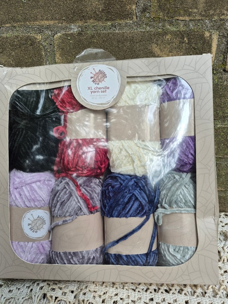 XL Chenille Garen Set - Diverse Kleuren, Ophalen of Verzenden, Nieuw, Breien of Haken, Wol of Garen