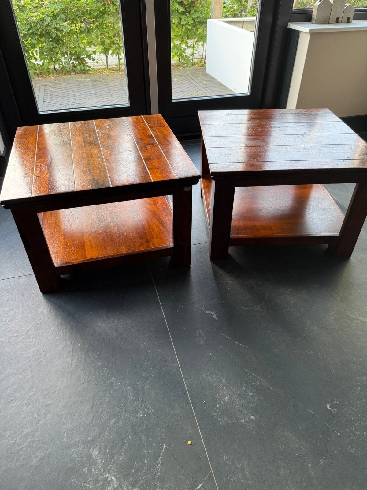 Bijzettafel henders en hazel, Minder dan 55 cm, Vierkant, Zo goed als nieuw, Ophalen
