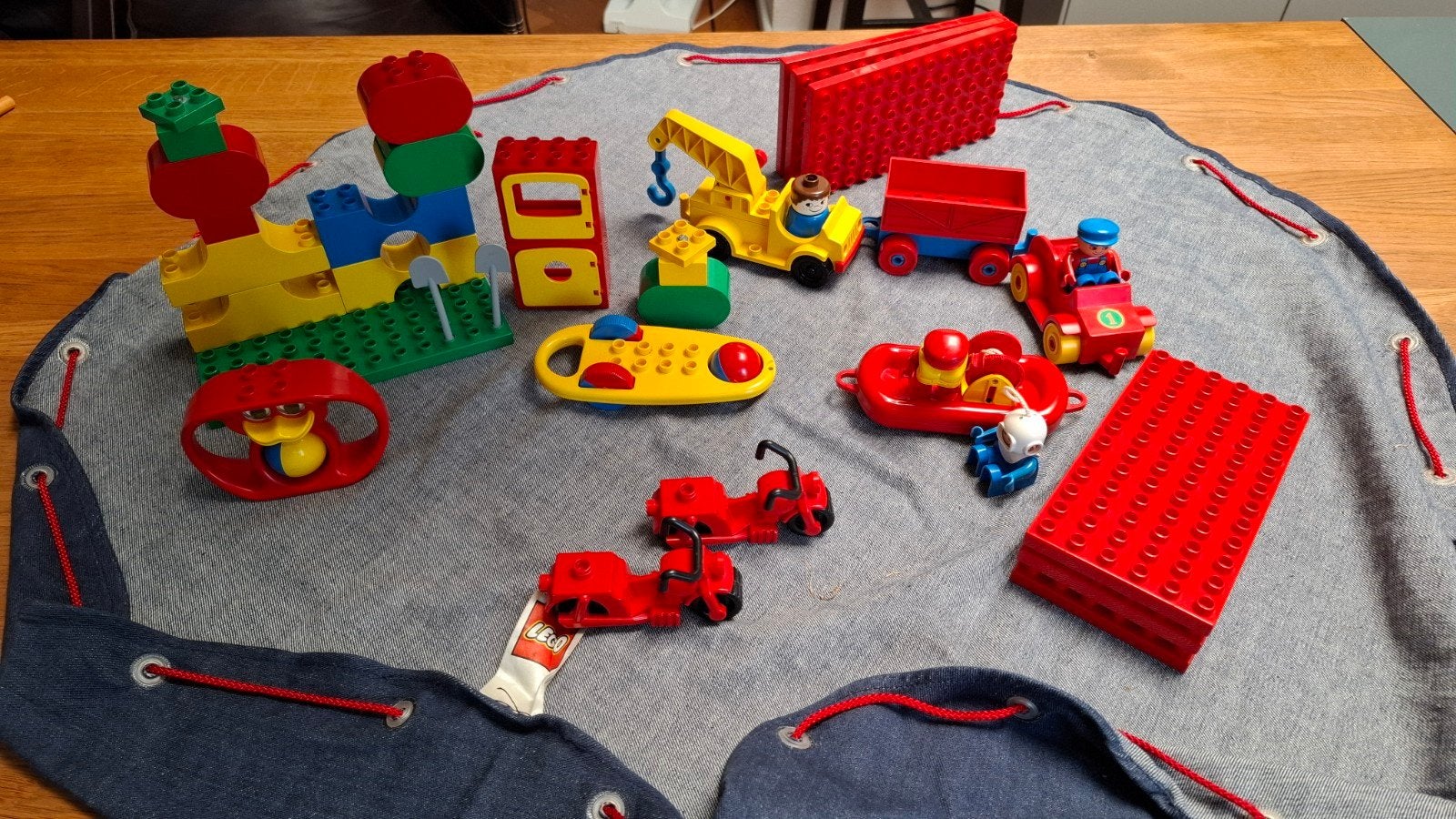 Verzameling duplo + originele LEGO opbergzak, Ophalen of Verzenden