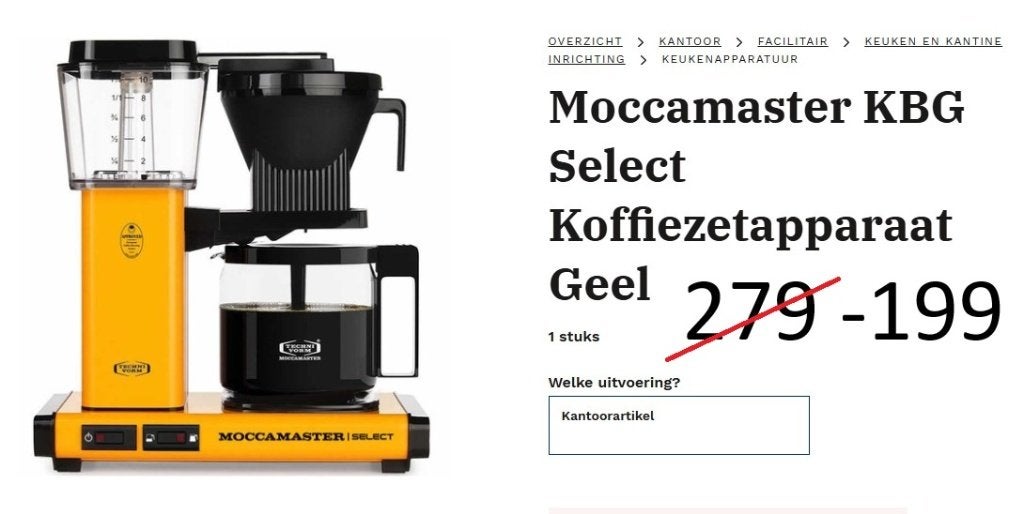 Nieuwe Moccamaster Douwe Egberts € 185 -199 incl verzending, 10 kopjes of meer, Gemalen koffie, Ophalen of Verzenden, Koffiemachine