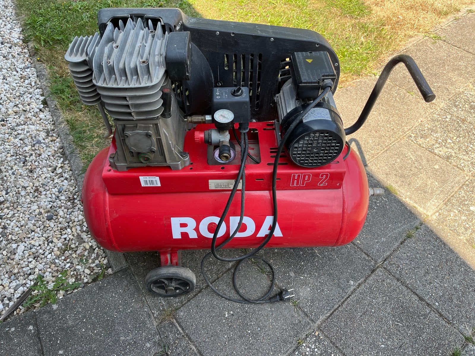 Roda Compressor HP 2 - Gebruikt, Goede Staat, Ophalen, Gebruikt, 6 tot 10 bar, 25 tot 100 liter