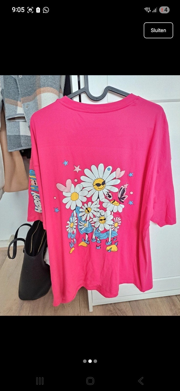 Roze shirt met print, Kleding | Dames, T-shirts, Nieuw, Ophalen of Verzenden, Korte mouw, Roze