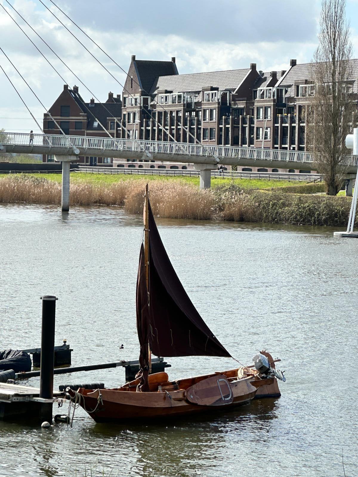 Giethoornse punter – klassieke houten boot + Honda 10 pk, Watersport en Boten, Ophalen, Gebruikt, 15 cm, Overige typen