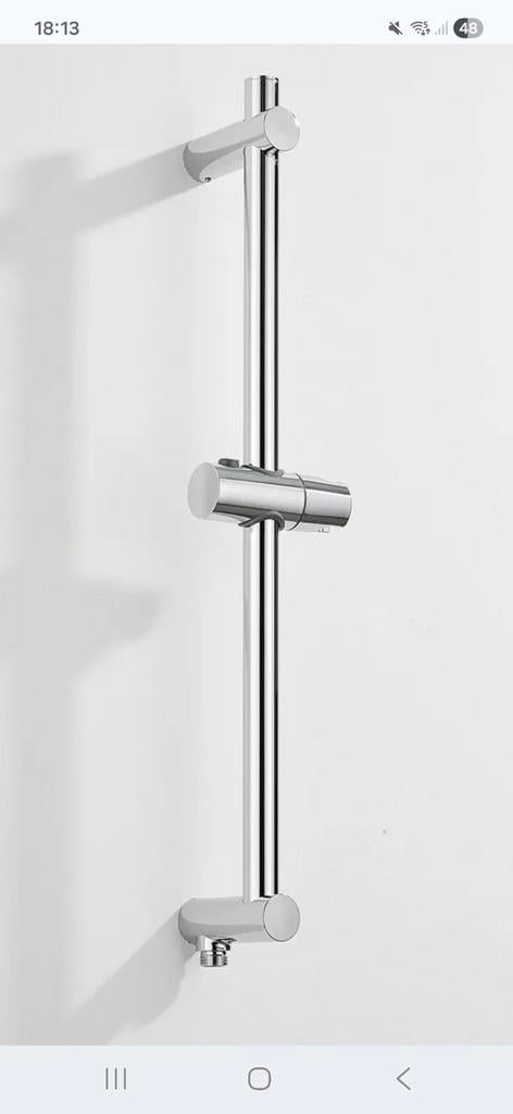 Saniclear plus douche glijstang met wateraansluiting chroom, Ophalen of Verzenden, Nieuw, Chroom, Douche