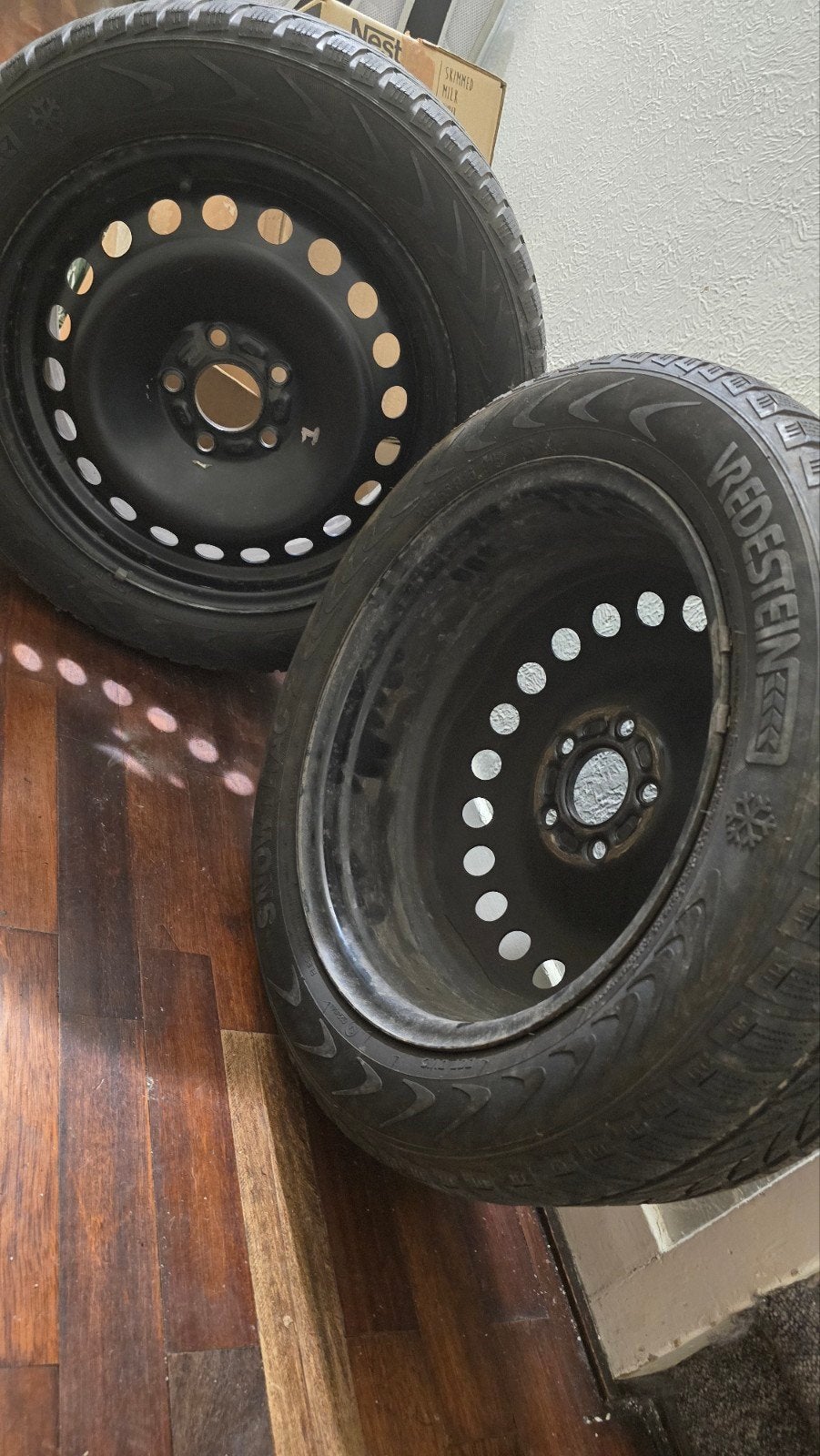 Winterbanden op stalen velg 205/55R 16, 16 inch, 205 mm, Winterbanden, Ophalen of Verzenden