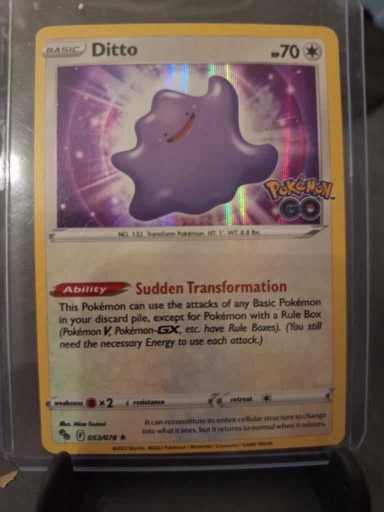 Ditto Pokémon Go kaart, Ophalen of Verzenden