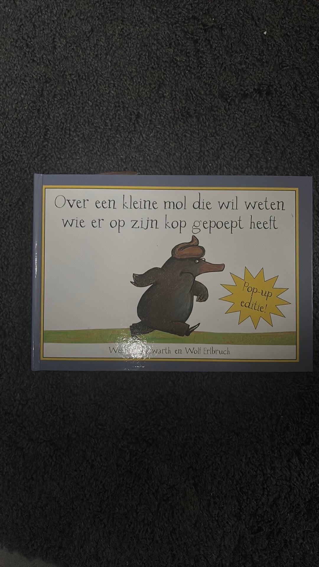Over een kleine mol die wil weten wie er op zijn kop gepoept, Ophalen of Verzenden, Zo goed als nieuw, Werner Holzwarth