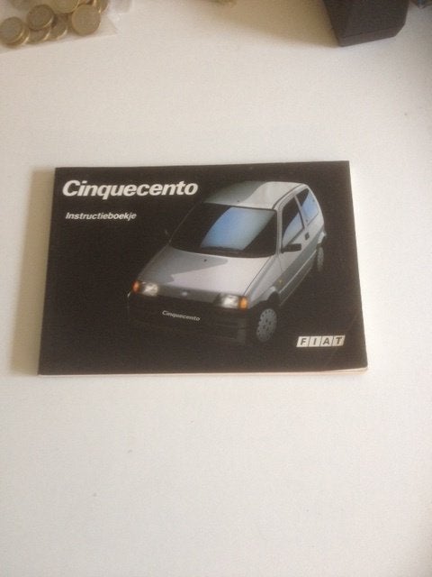 Fiat Cinquecento Instructieboekje  1992  NL, Ophalen of Verzenden
