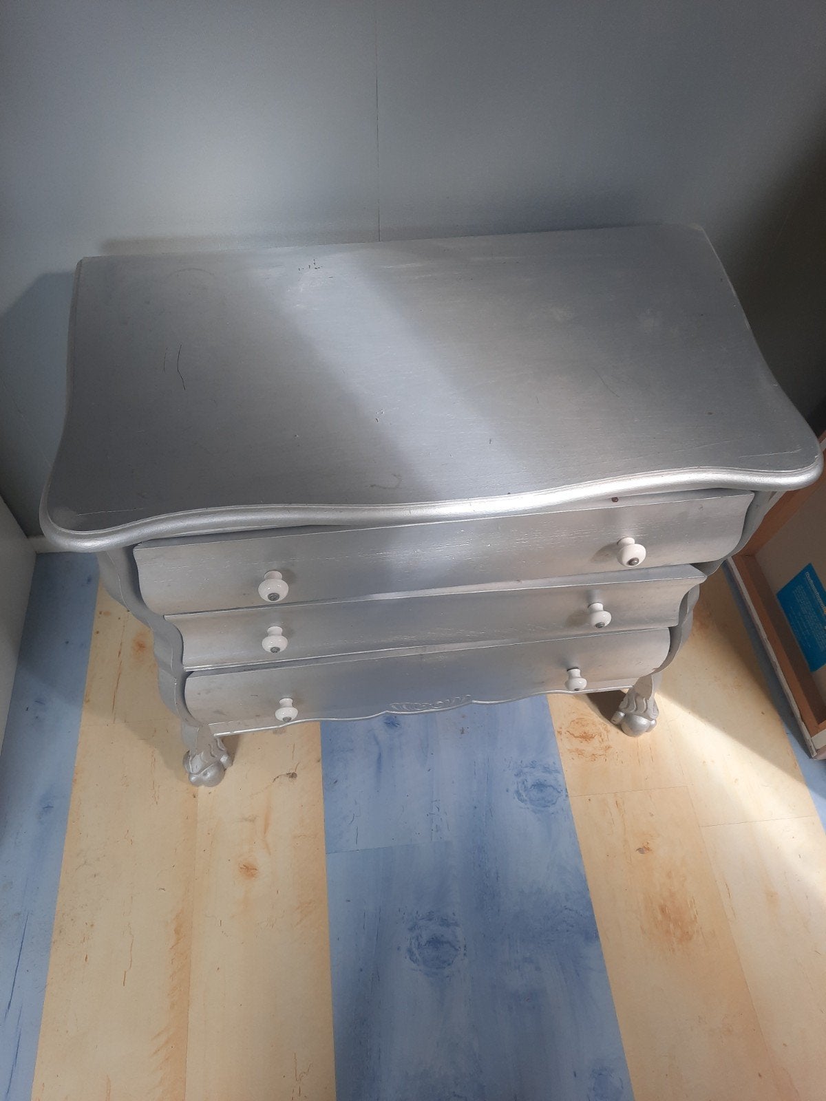 leuke brocante zilveren lade kastje, Ophalen of Verzenden
