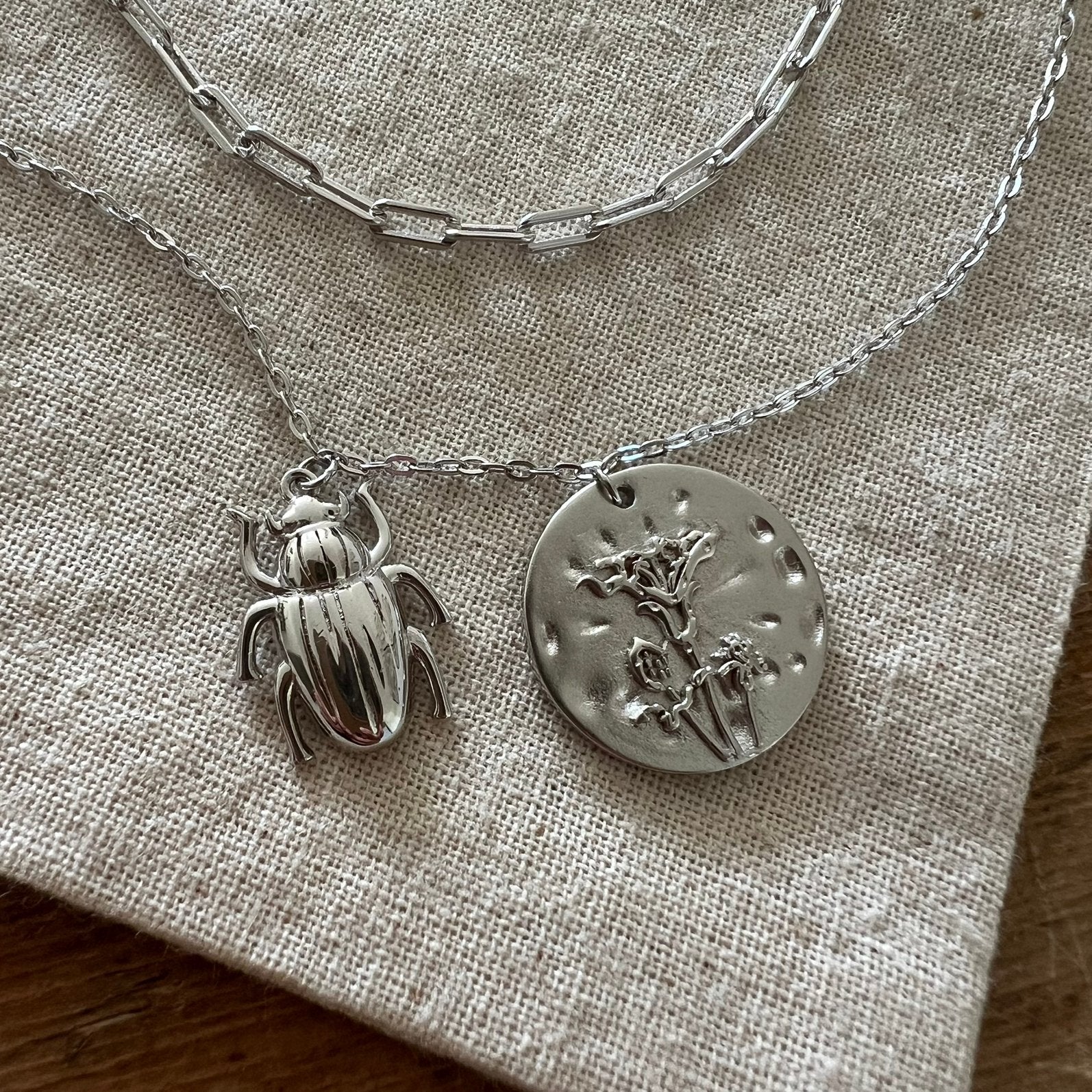 Sissy Boy zilveren ketting met mooie hangers 50+5cm, Verzenden, Zo goed als nieuw, Zilver