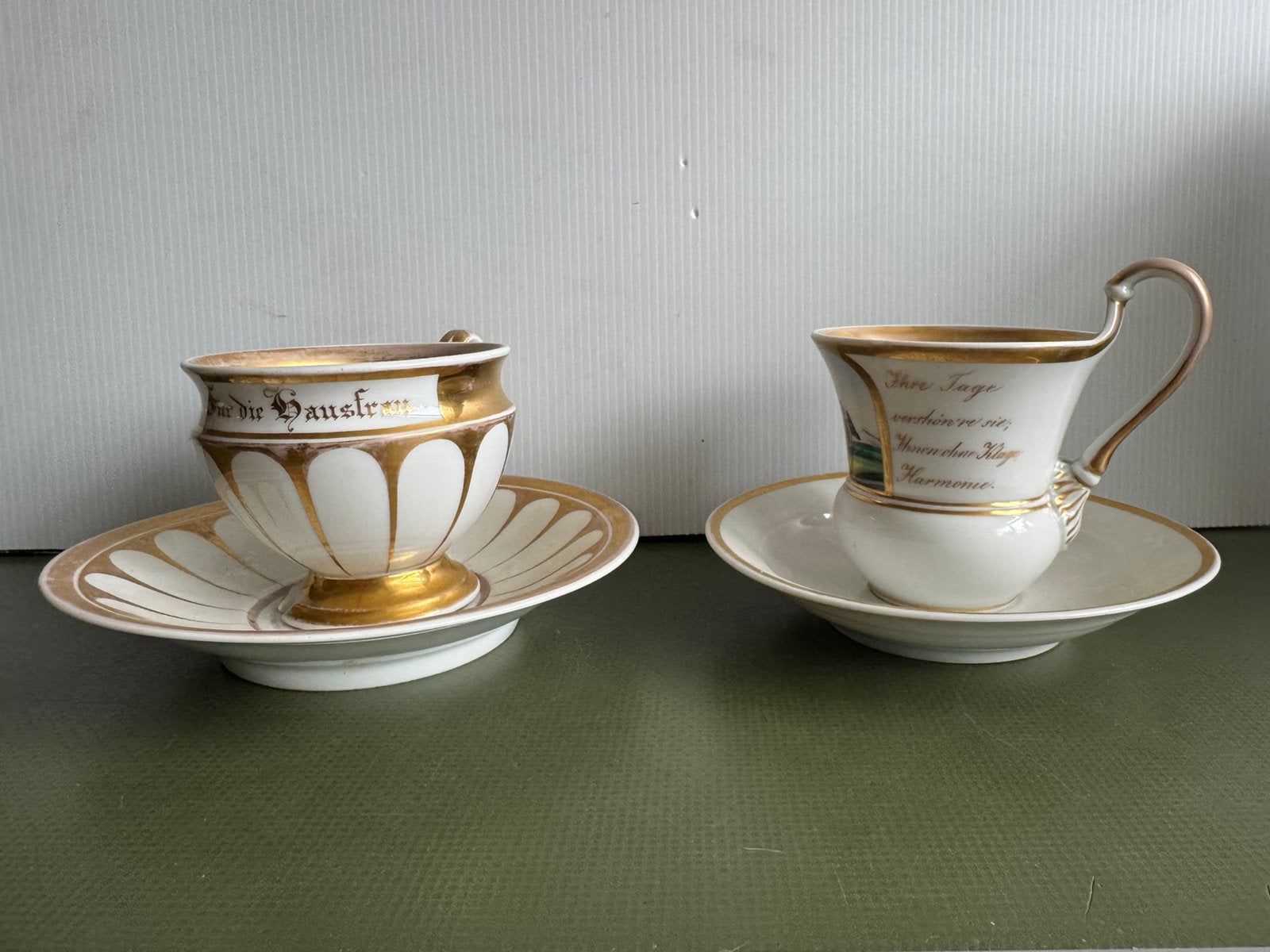 Twee kop en schotels  KPM, Antiek en Kunst, Antiek | Servies los, Ophalen of Verzenden