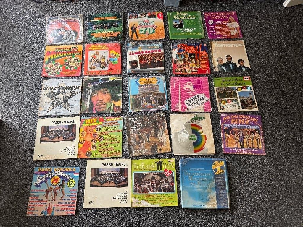 Partij LP's en verzamelalbums – circa 70 stuks, Cd's en Dvd's, Vinyl | Verzamelalbums, Ophalen, LP, Gebruikt, Overige genres