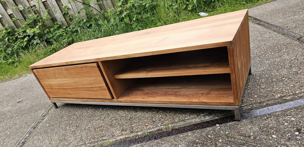 Ethnicraft furniture tv meubel made Indonesië, Ophalen, 25 tot 50 cm, Minder dan 100 cm