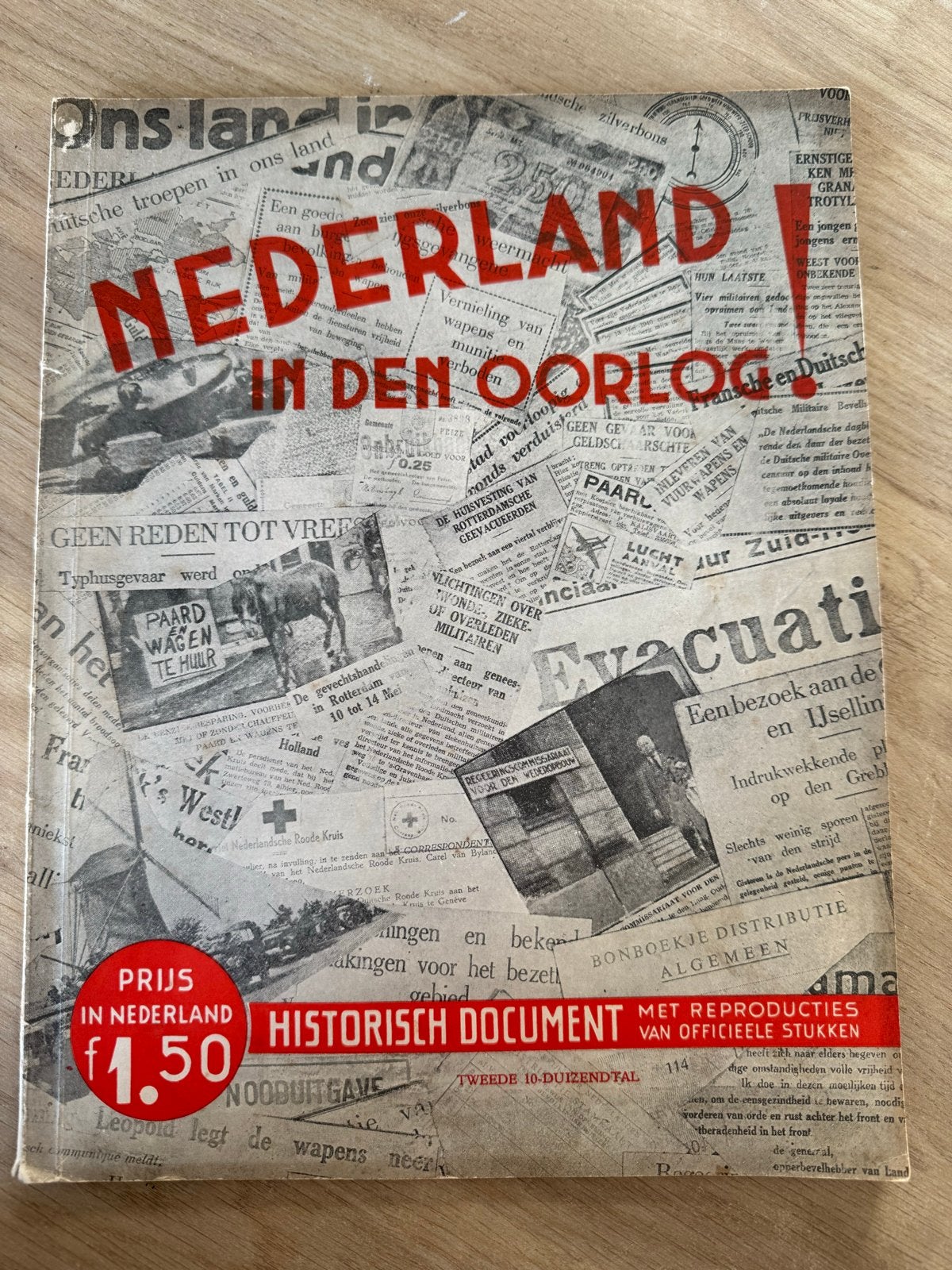 Nederland in den Oorlog! Historisch Document WOII, Ophalen of Verzenden, Tweede Wereldoorlog, Gelezen, Algemeen