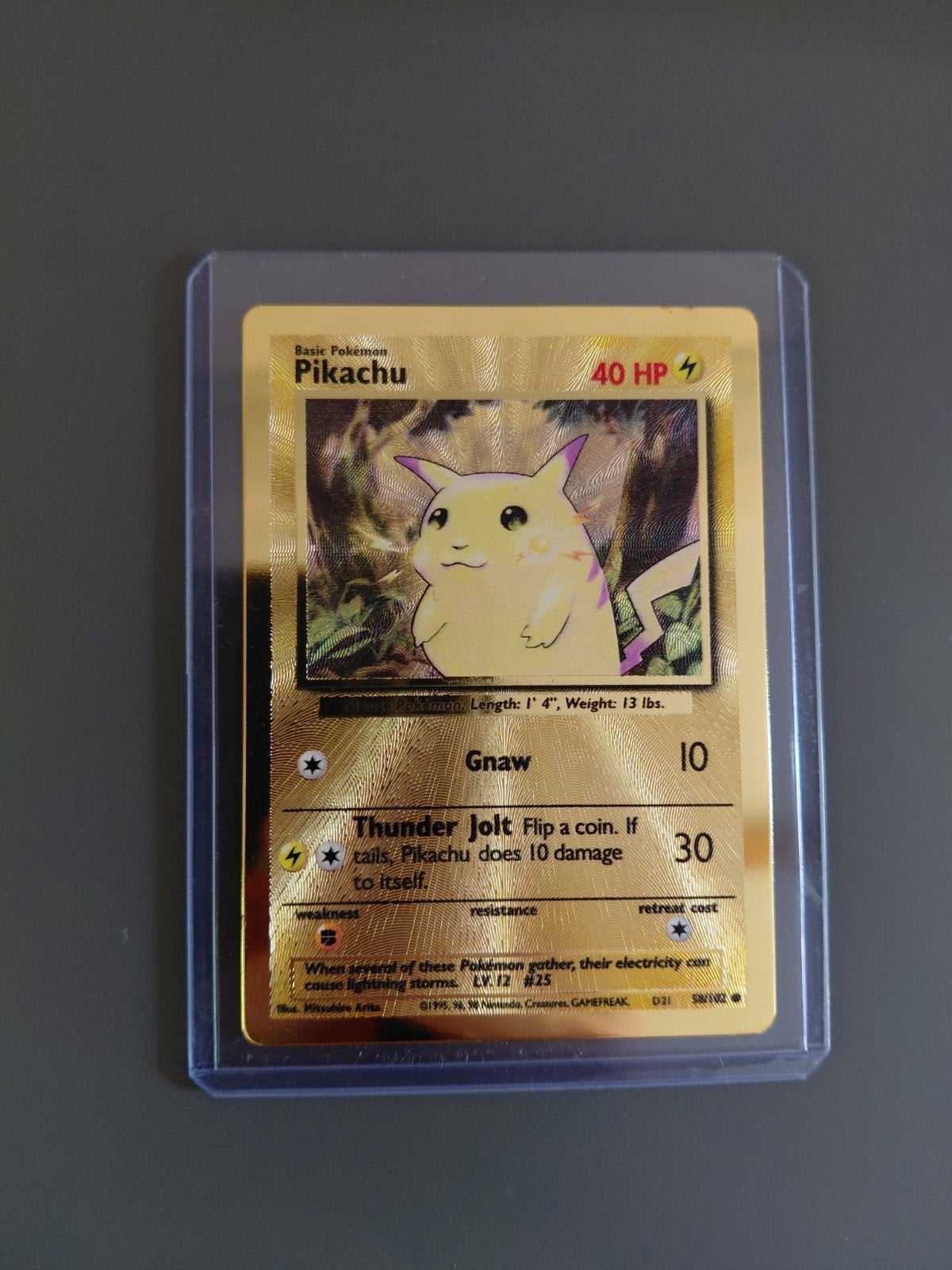 Metal pikachu 58/102, Ophalen of Verzenden, Zo goed als nieuw