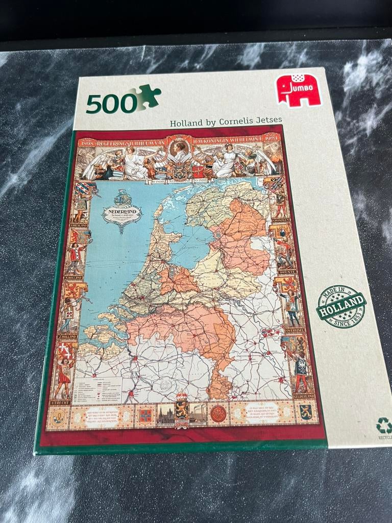 Jumbo puzzel 500 stukjes Holland by Cornelis Jetses, Ophalen of Verzenden, 500 t/m 1500 stukjes, Zo goed als nieuw