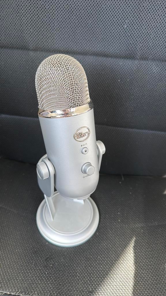 Blue yeti microfoon (grijs), Muziek en Instrumenten, Microfoons, Ophalen of Verzenden, Zo goed als nieuw, Studiomicrofoon