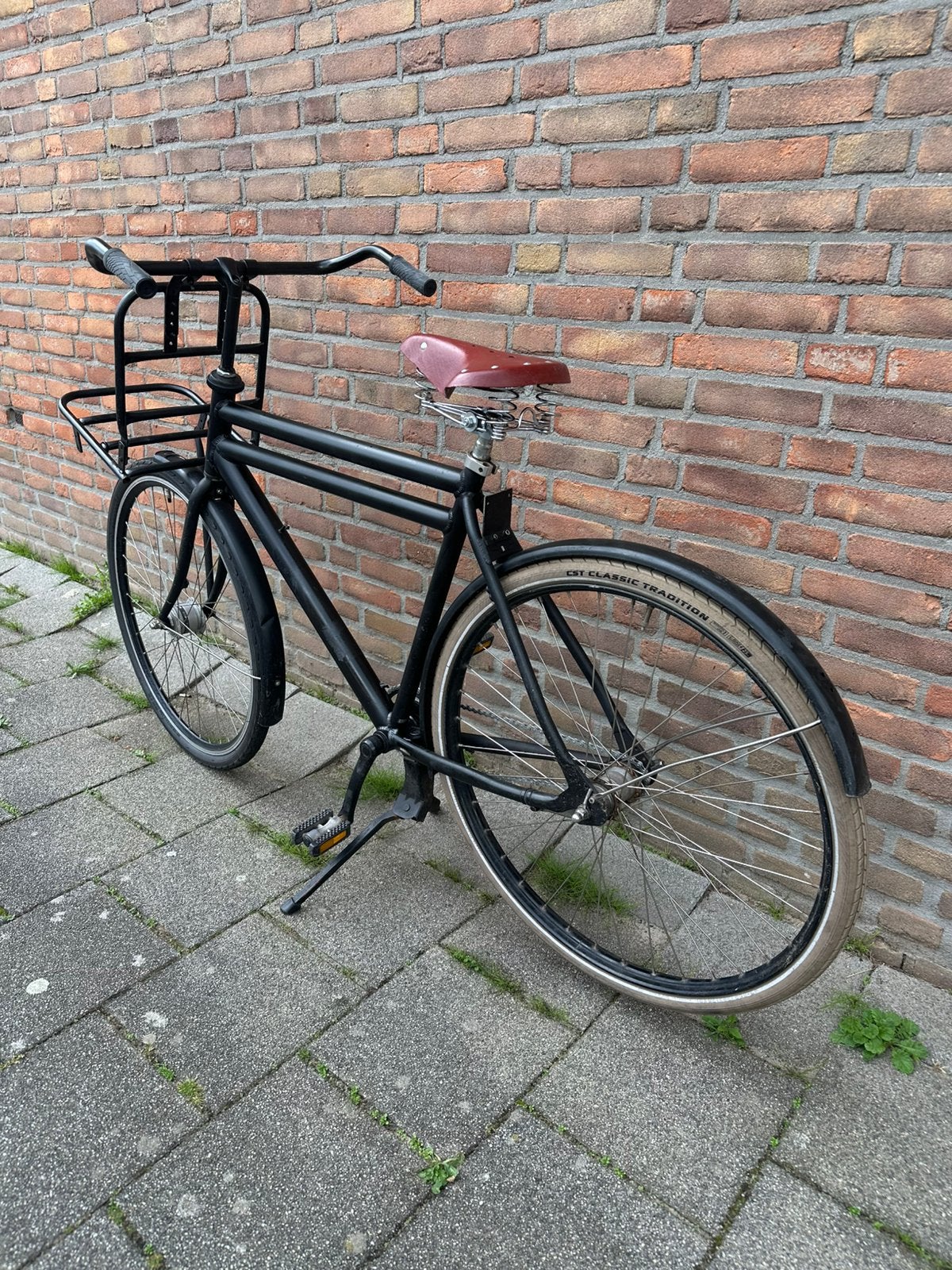 🚲🖤 28 inch herenfiets – Zwart, goede staat! 🖤🚲, 56 cm of meer, Ophalen, Zo goed als nieuw, Velgrem