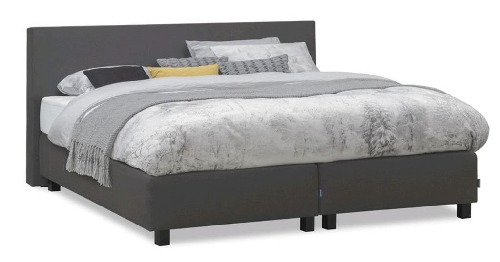 MOET SNEL WEG! Karlsson Boxspring 140x200cm zwart, 2persoons, Ophalen, Gebruikt, Tweepersoons, 140 cm