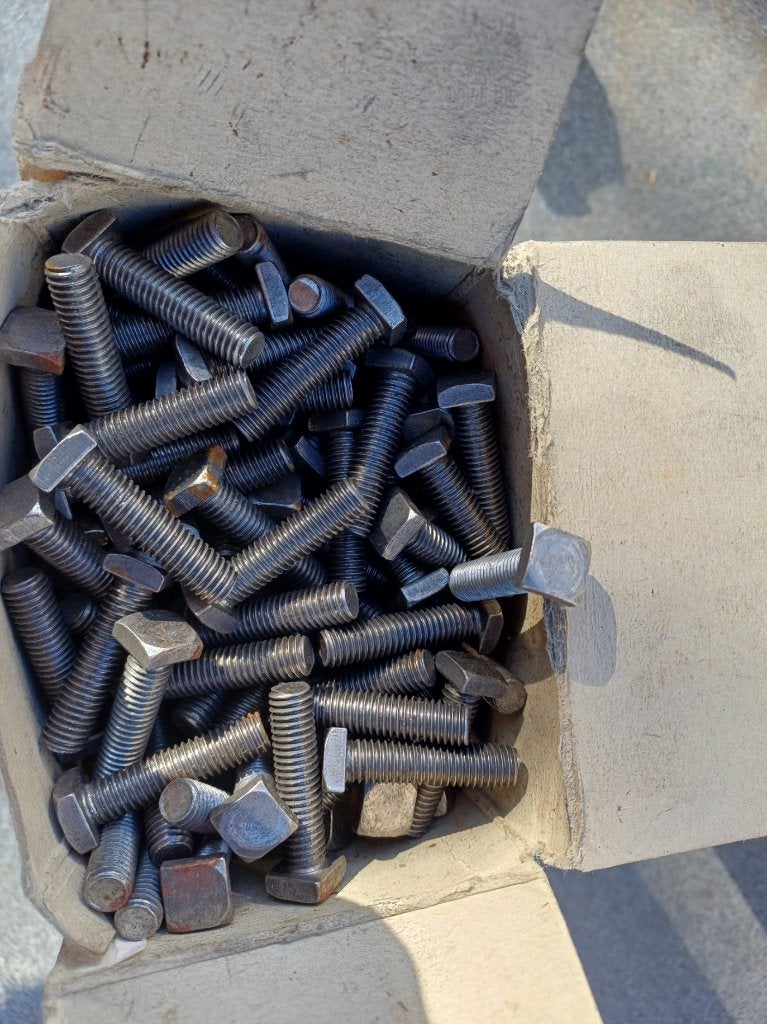 Haheti M8 x 32 bout met vierkant kop blank, Ophalen of Verzenden, Nieuw, Minder dan 50 mm, Bouten of Moeren