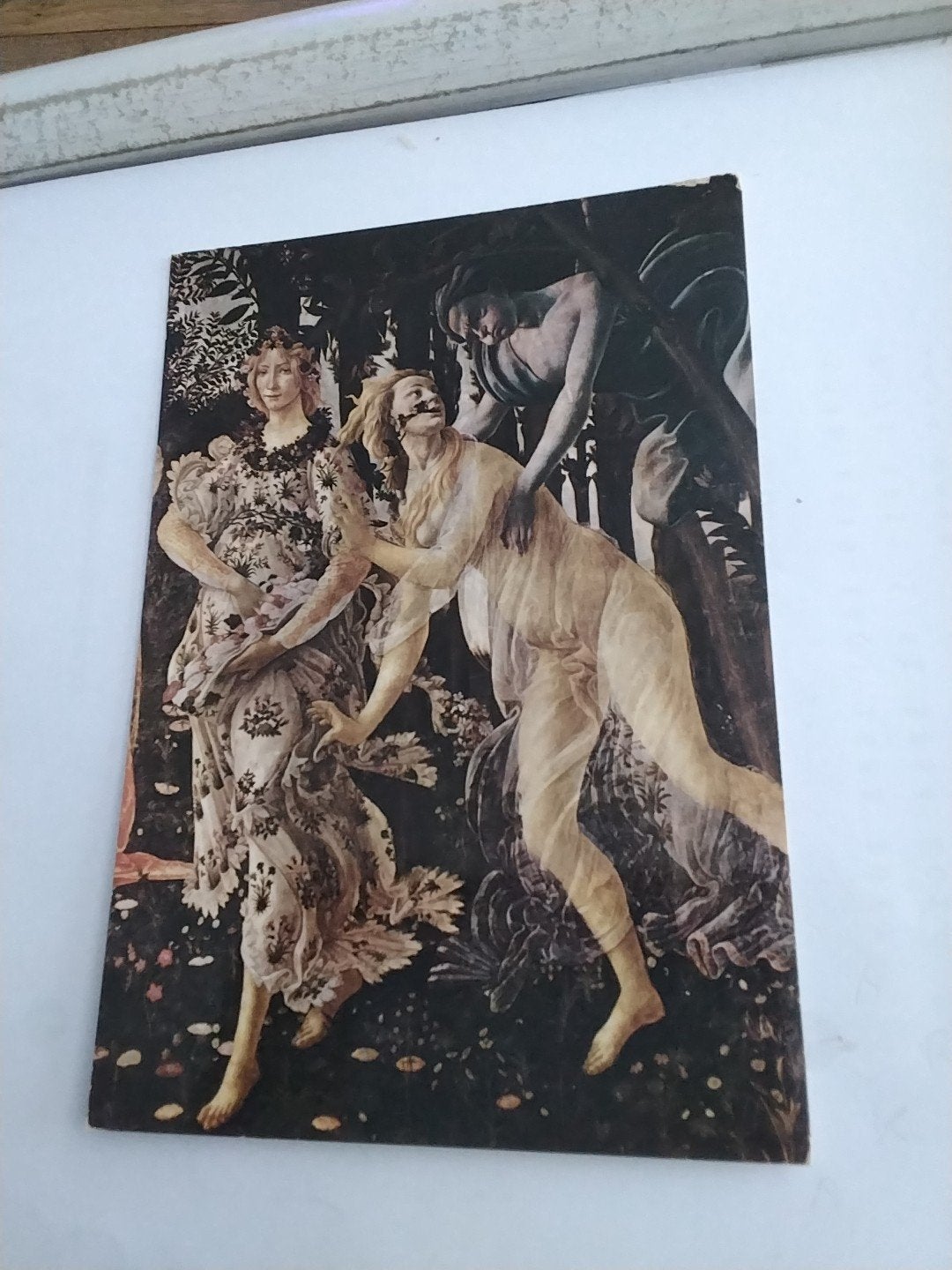 Vintage Ansichtkaart Botticelli's Lente - Uffizi Florence, Ophalen of Verzenden, 1980 tot heden, Overige thema's
