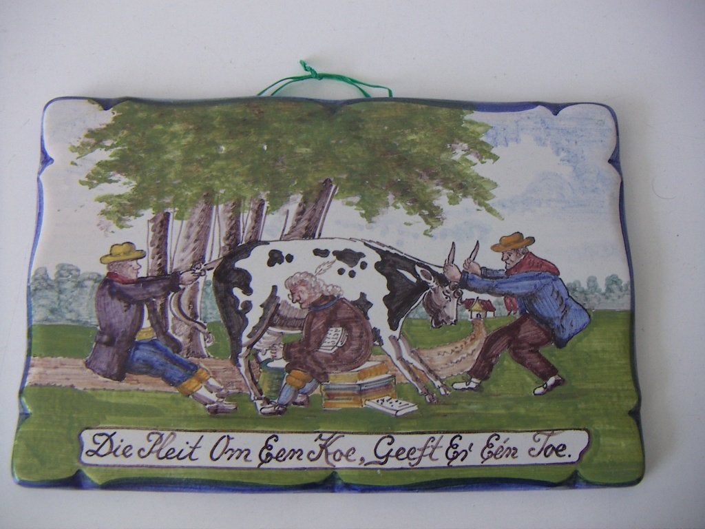 Westraven Utrecht plateel keramiek tegel jr.1920-1930., Antiek en Kunst, Ophalen of Verzenden