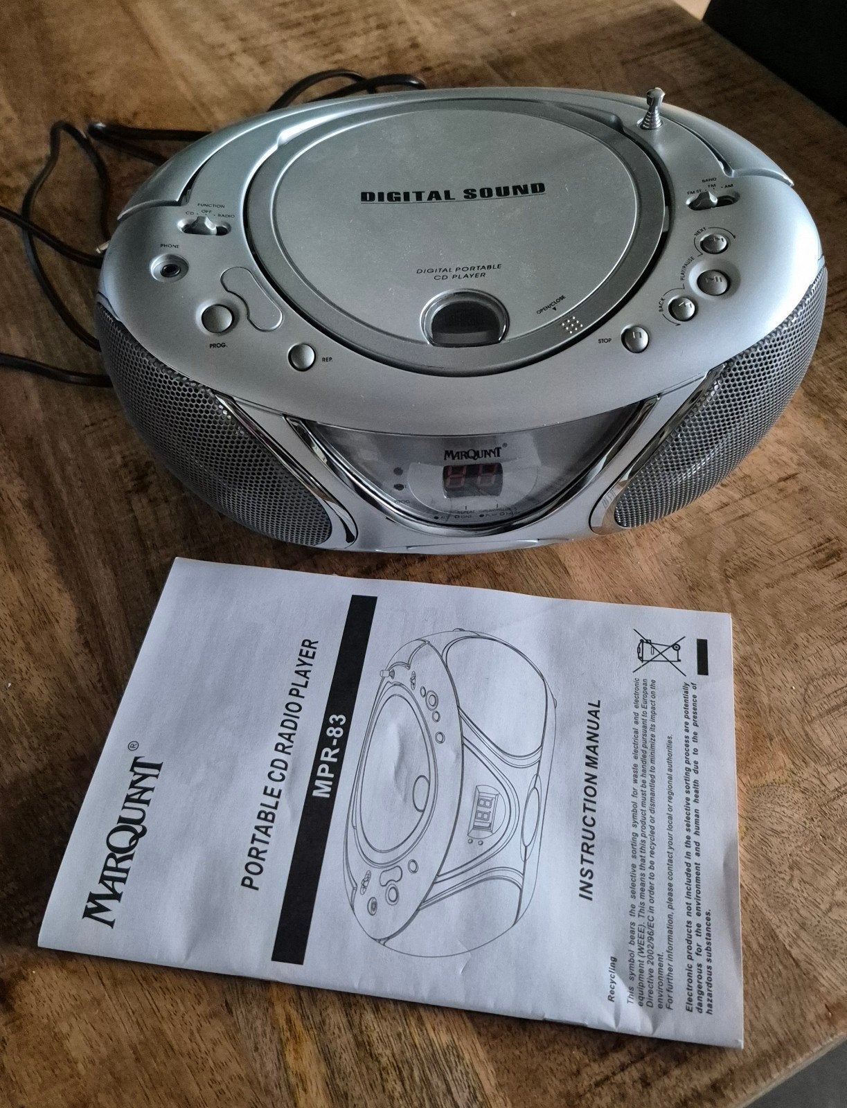 Marquant MPR-83 Radio CD-speler -, Ophalen of Verzenden, Zo goed als nieuw, Radio, Met cd-speler