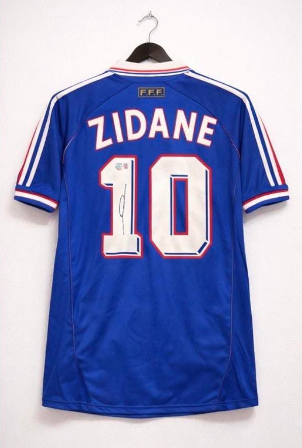 Gesigneerd Zidane Frankrijk shirt #10 - Beckett COA, Ophalen of Verzenden, Nieuw, Buitenlandse clubs, Shirt