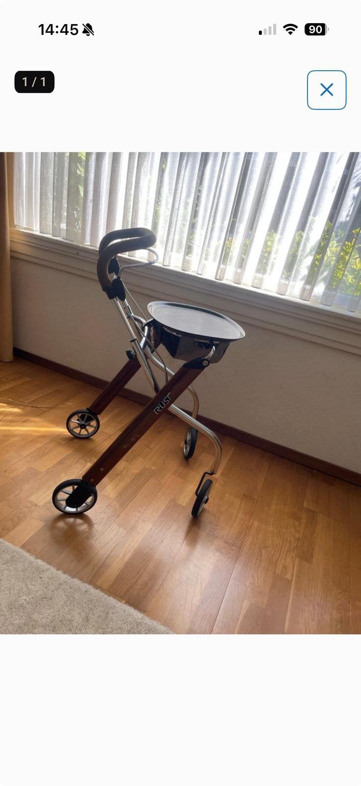 Rollator Trust Let’s Go Indoor, Ophalen, Lichtgewicht, Gebruikt