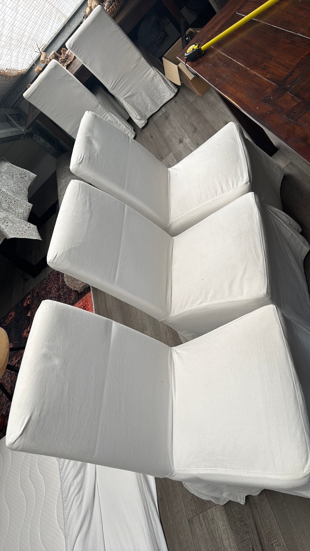 8 stoelen met eventueel  gratis tafel  20 euro, Ophalen, Gebruikt
