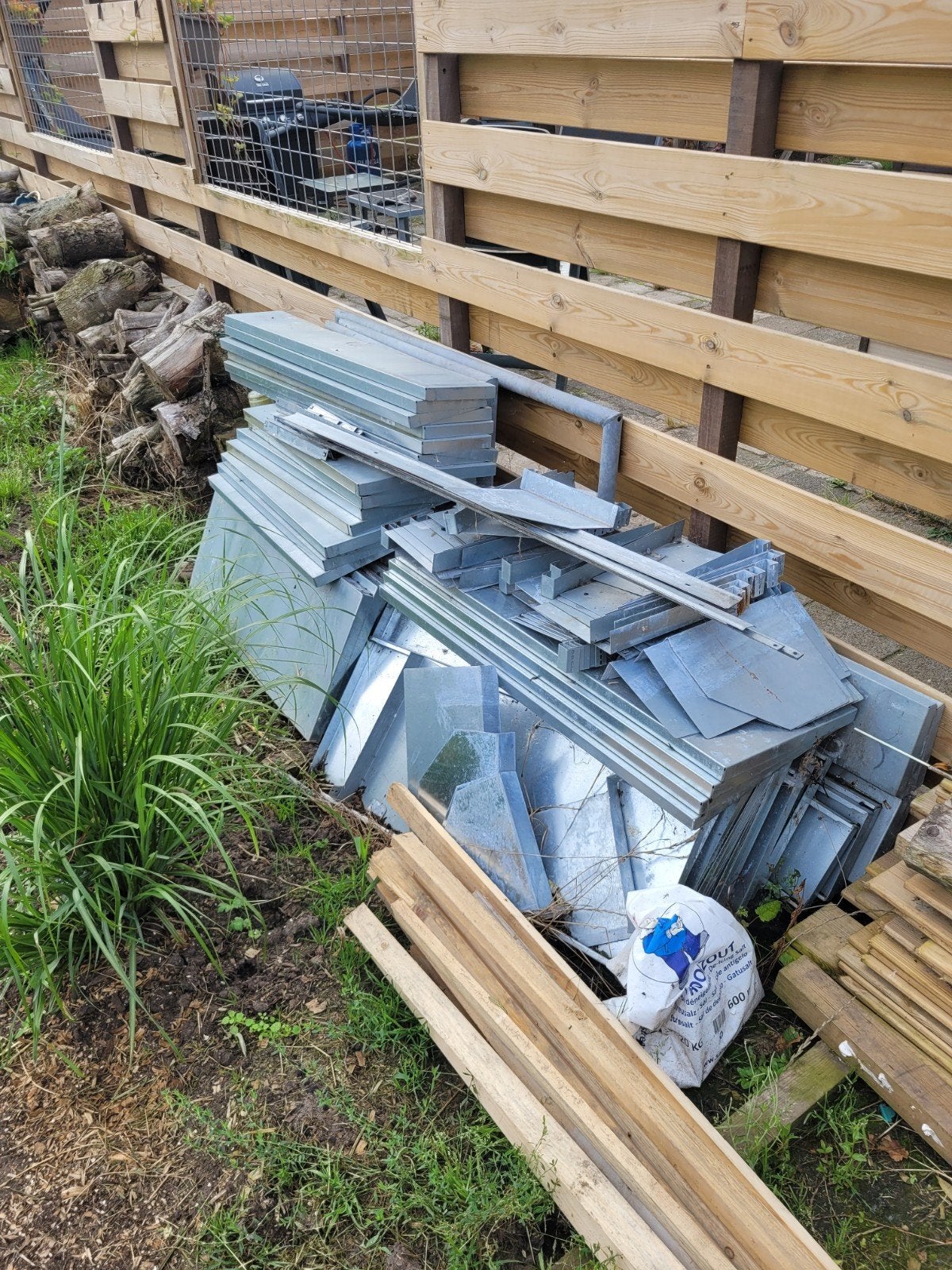 Massieve RVS Stellingkast met Legplanken, Ophalen, Gebruikt