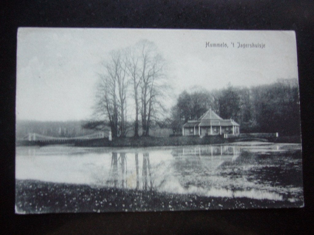 HUMMELO  =  T, JAGERSHUISJE  BRIEFKAART  1907, Ophalen of Verzenden, Voor 1920, Gelopen, Gelderland