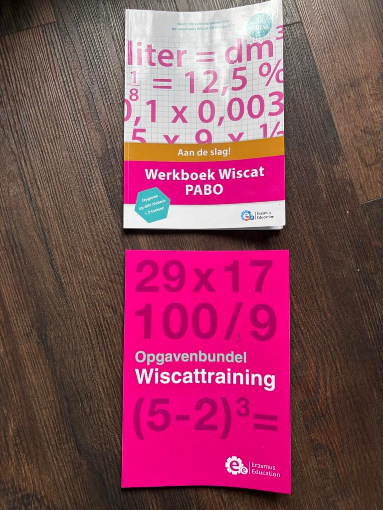 Werkboek Wiscattraining PABO - Erasmus Education, Ophalen of Verzenden, Beta, Zo goed als nieuw, HBO