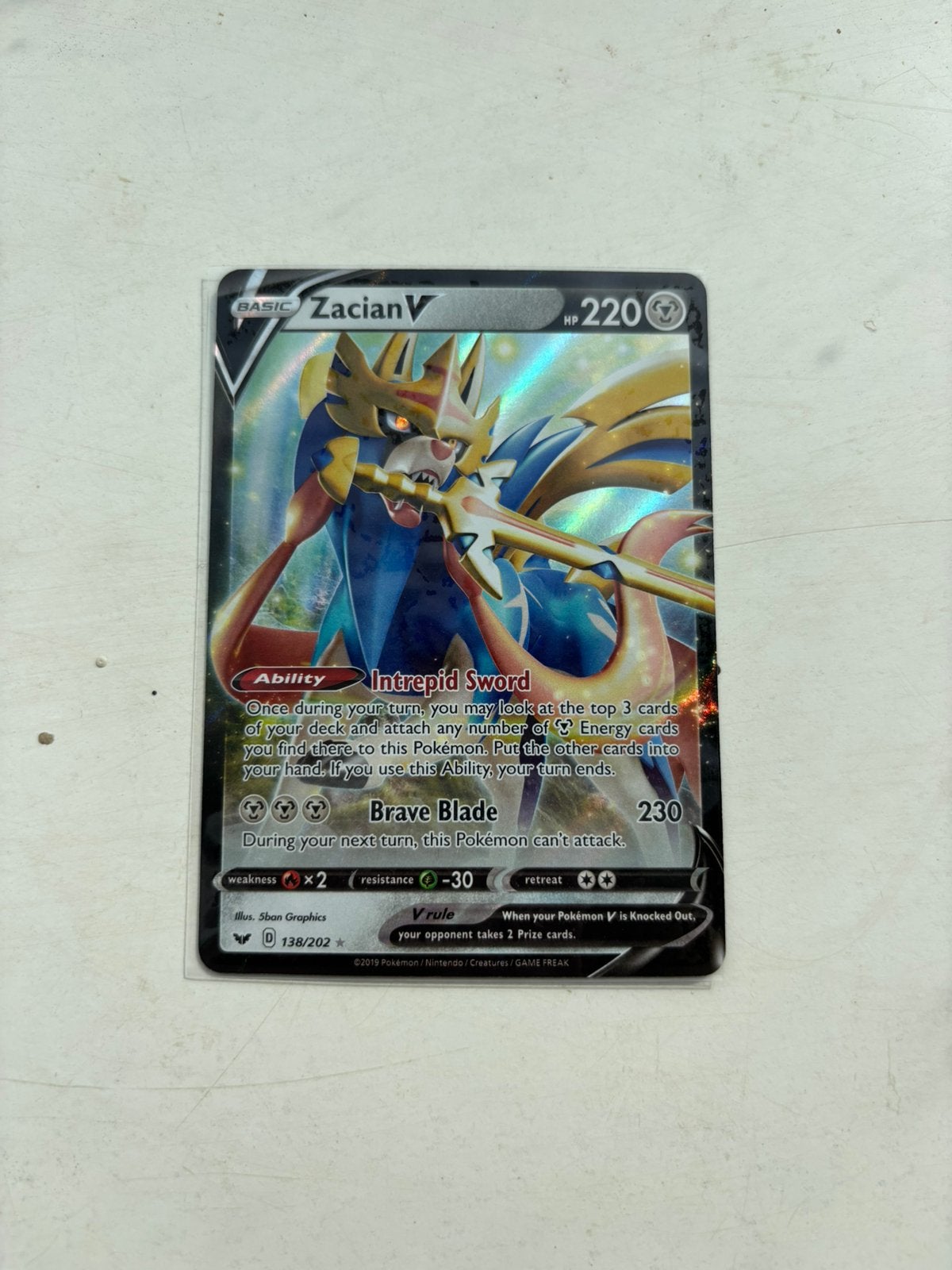 zacian V sleeve, Ophalen of Verzenden, Zo goed als nieuw