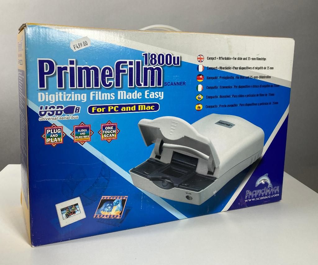 Primefilm 1800U film en diascanner, Computers en Software, Scanners, Ophalen, Primefilm, MacOS, Fotoscanner