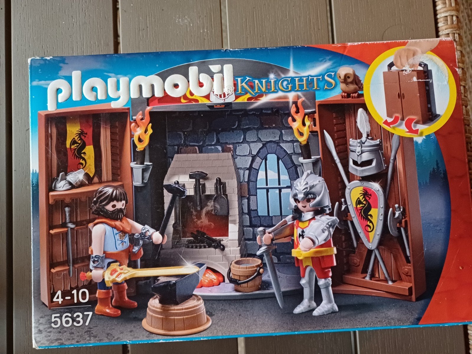 Playmobil 5637 Nieuw in doos Ridders Smid, Ophalen of Verzenden, Meer dan 50 stukjes, 6 jaar of ouder