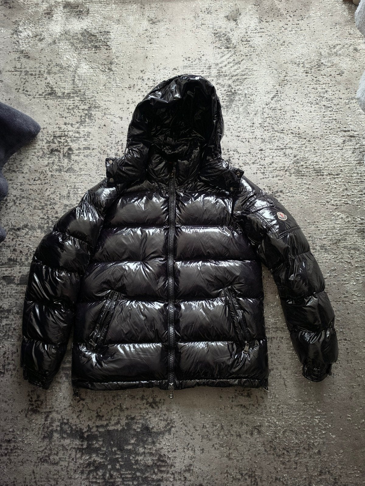 Moncler Maya winterjas heren M, Ophalen, Moncler, Maat 48/50 (M), Zwart