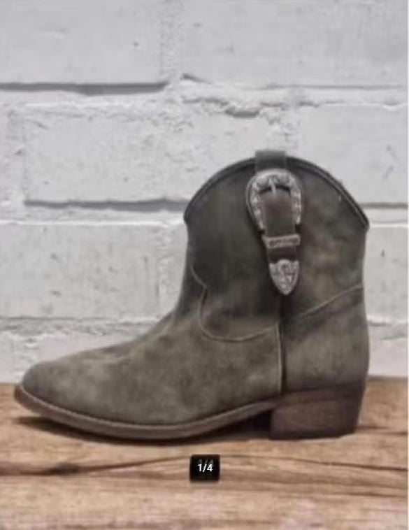 Via Roma 15 - Mooie leren westernboots maat 35,5 - Nieuw, Via Roma 15, Lage of Enkellaarzen, Nieuw, Ophalen of Verzenden